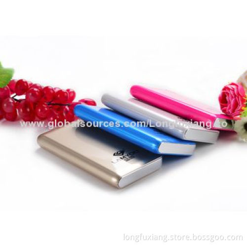 New arrival portable dual USB port power bank, 8000mAh for all digital devices